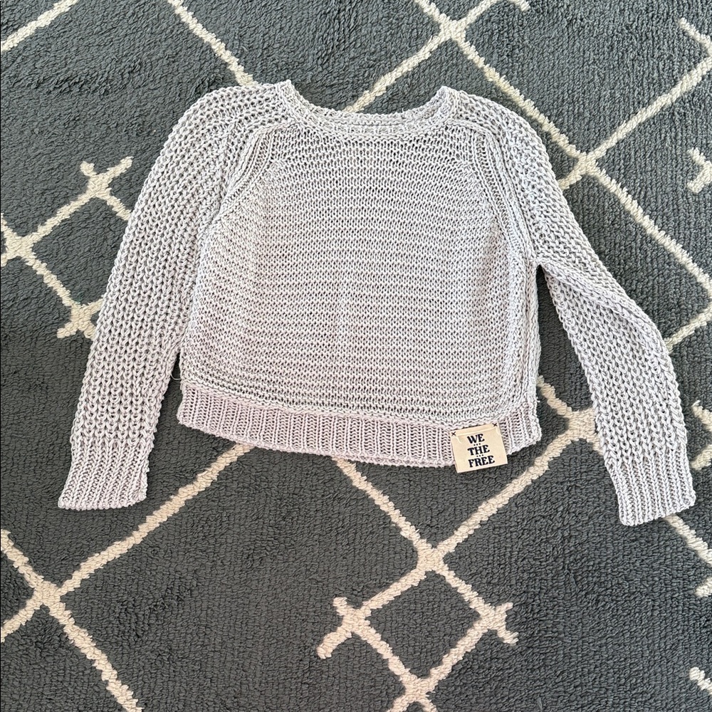 We The Free Light Gray Knit Sweater - Picture 2 of 7